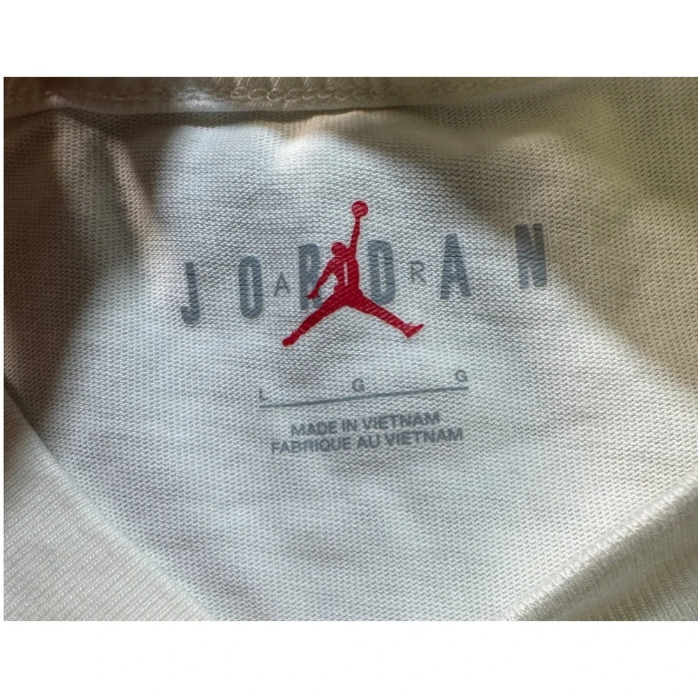 Jordan Flight Graphic T-Shirt Mens Large Cream